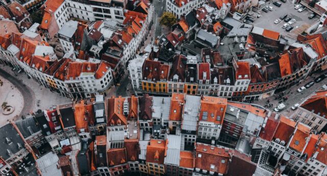 vue aerienne de lille