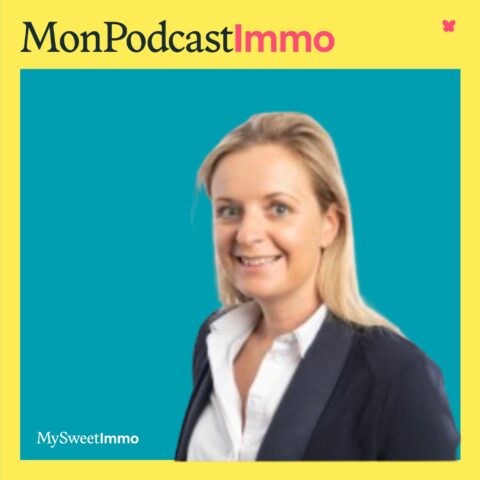 Clara Even Lemarie de Gens de Confiance en couverture de la pochette de mon podcast immo