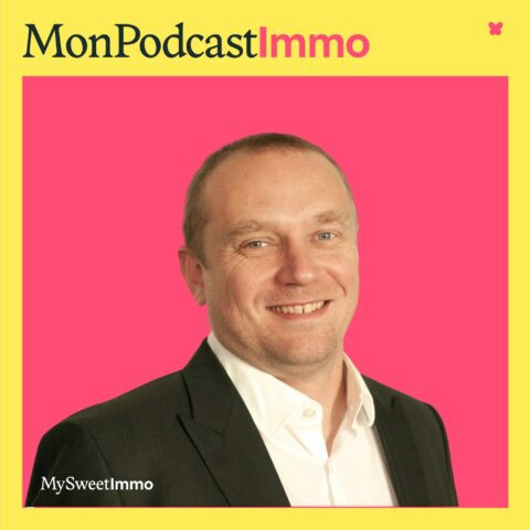 Sebastien Pons, conseiller immobilier Xp en pochette de Mon Podcast Immo.