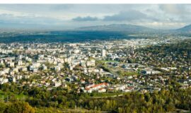 vue aerienne d'Annemasse en Haute-Savoie