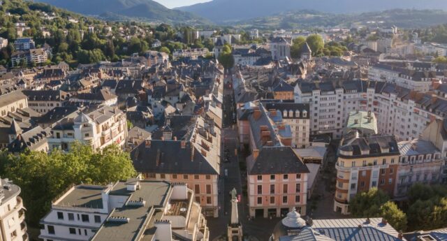 vue aerienne de chambery