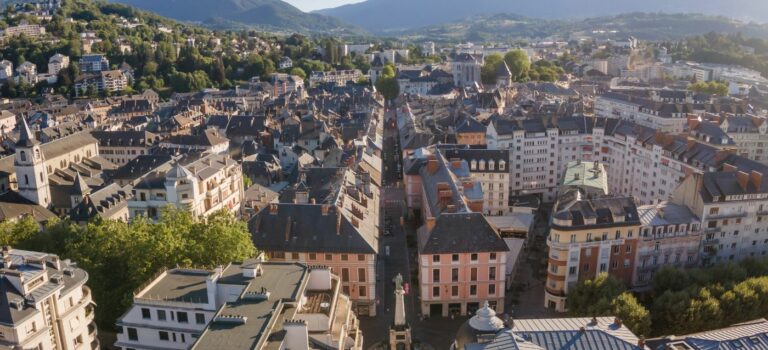vue aerienne de chambery