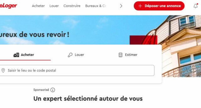 homepage du site seloger