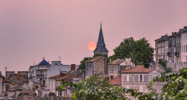 vue aerienne de la ville de Angoulême