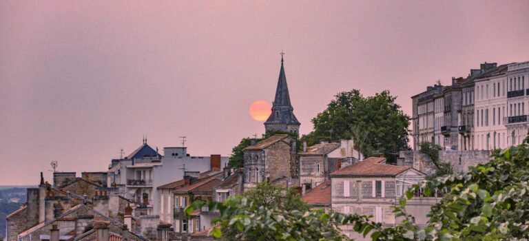 vue aerienne de la ville de Angoulême