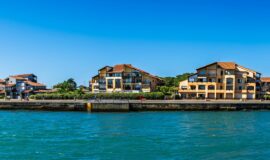 vue aerienne de la ville de Capbreton