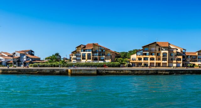 vue aerienne de la ville de Capbreton