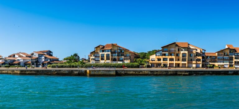 vue aerienne de la ville de Capbreton
