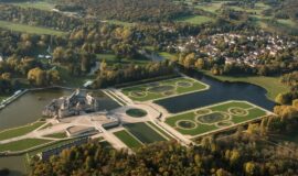 vue aerienne de la ville de Chantilly