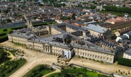 vue aerienne de la ville de Compiègne