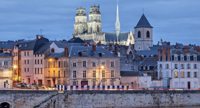 vue aerienne de la ville Orléans