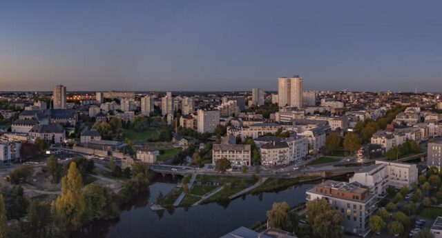 vue aerienne de Rennes