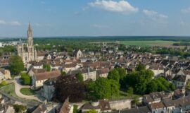 vue aerienne de la ville de Senlis