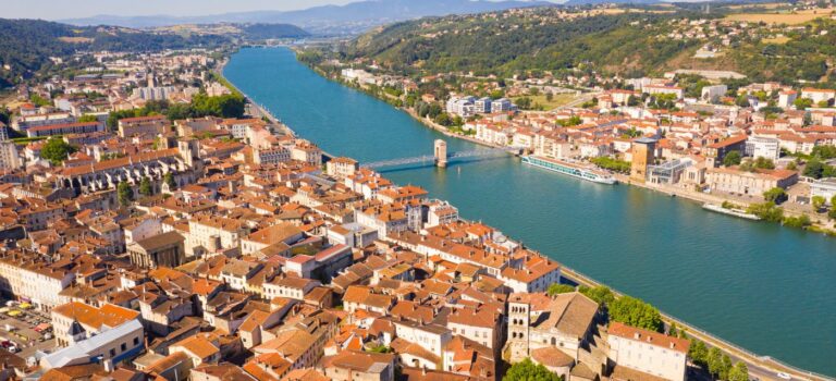vue aerienne de la ville de Vienne