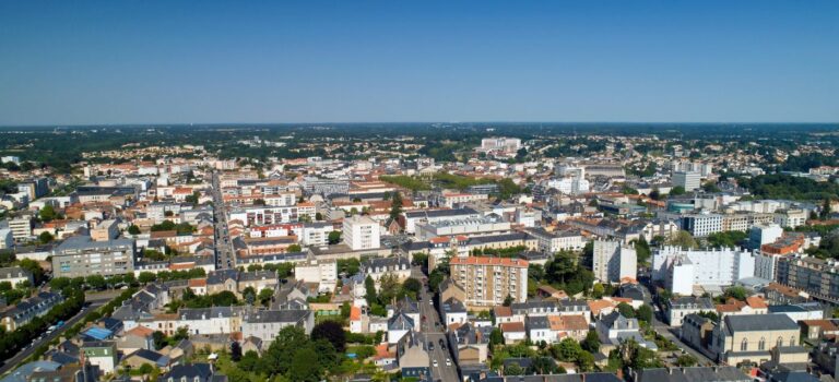 vue aerienne de la vile de La Roche-sur-Yon