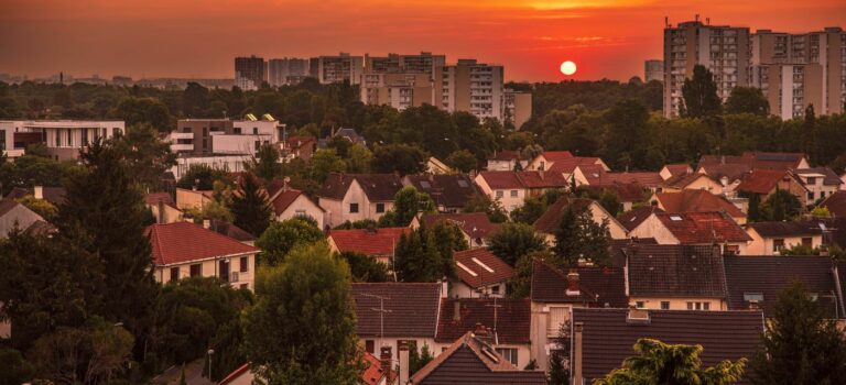 vue aerienne de la ville de Massy
