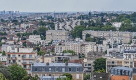 vue aerienne de la ville de Meudon