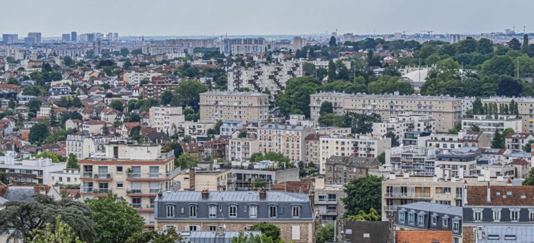 vue aerienne de la ville de Meudon
