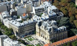 vue aerienne de la ville de Neuilly sur seine