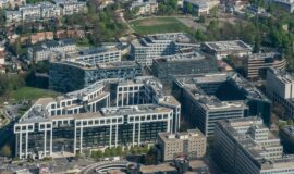vue aerienne de la ville de Foisy le grand