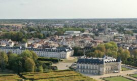 vue aerienne de la ville de Rambouillet