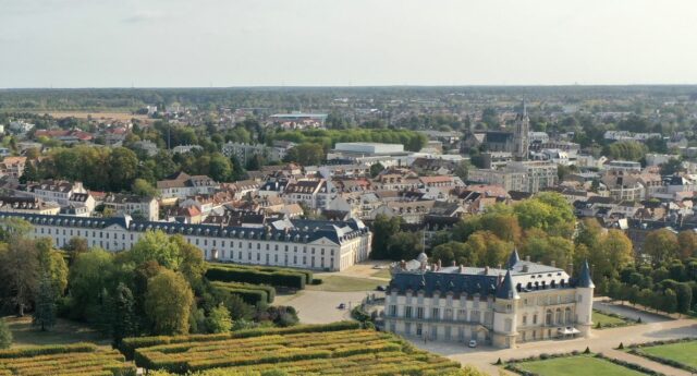 vue aerienne de la ville de Rambouillet