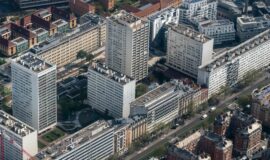 vue aerienne de la ville de Vanves
