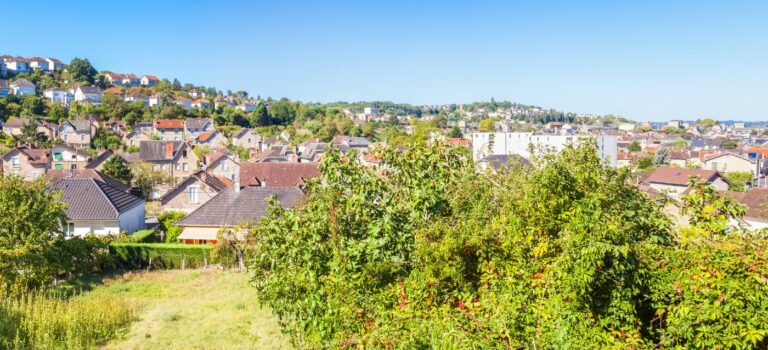 vue aerienne de la ville de Brive-la-Gaillarde