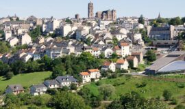 vue aerienne de la ville de Rodez