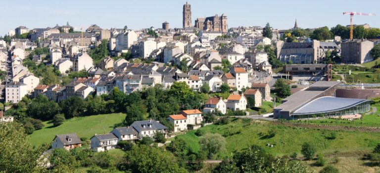 vue aerienne de la ville de Rodez