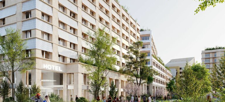 Un hotel hospitalier TRIBE en construction dans le quartier Python-Duvernois a Paris