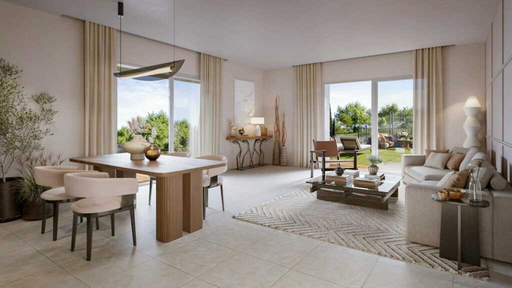 un appartement en dernier etage au sein d’une résidence intimiste 