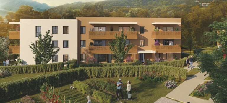 Credit Agricole Immobilier pose la 1ere pierre d'un programme de 82 logements a Aix-les-Bains