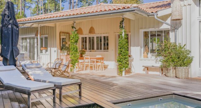 Villa contemporaine avec piscine sur la Presqu’ile du Cap Ferret