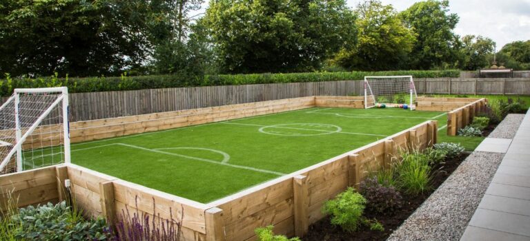 creer son propre terrain de foot dans son jardin