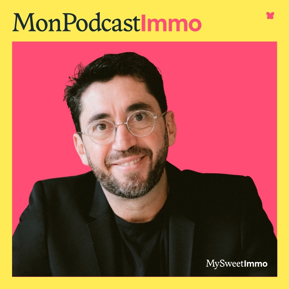 Michael Benchabat, fondateur de MeilleursBiens en pochette de Mon Podcast Immo