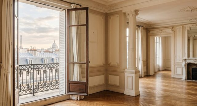 Appartement de prestige a Paris avec balcon, vue degagee, moulures et parquet