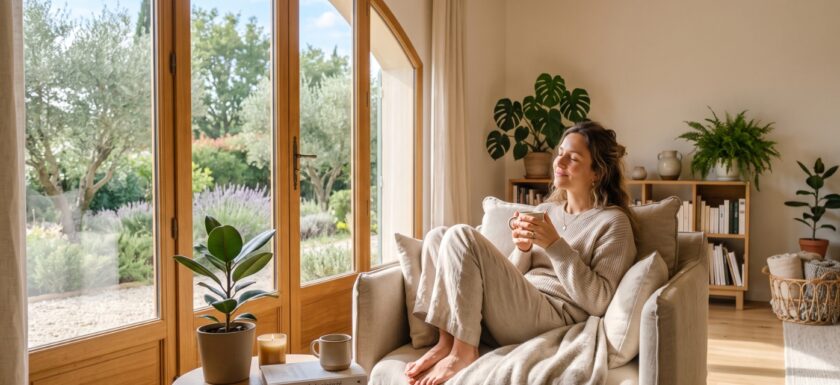 Assurance habitation : intérieur de maison illustrant la serenite et la protection du logement