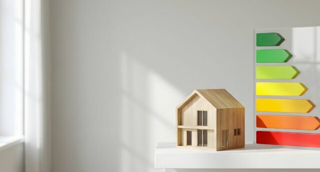 DPE immobilier 2027 avec maison et echelle de performance energetique