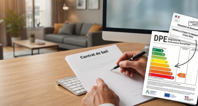 DPE reclasse de F ou G a E et contrat de bail immobilier