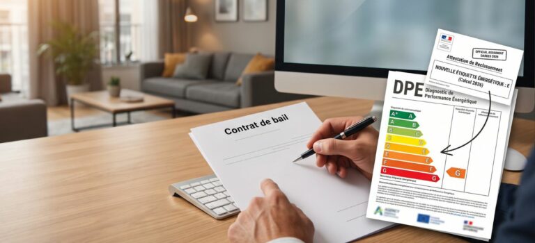 DPE reclasse de F ou G a E et contrat de bail immobilier