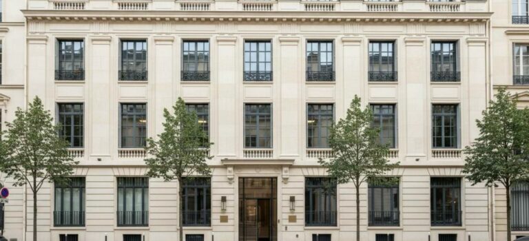 Façade d’un immeuble de bureaux illustrant l’investissement en SCPI