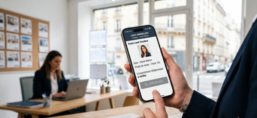 Lead vendeur avec consentement telephonique a verifier avant prospection immobiliere