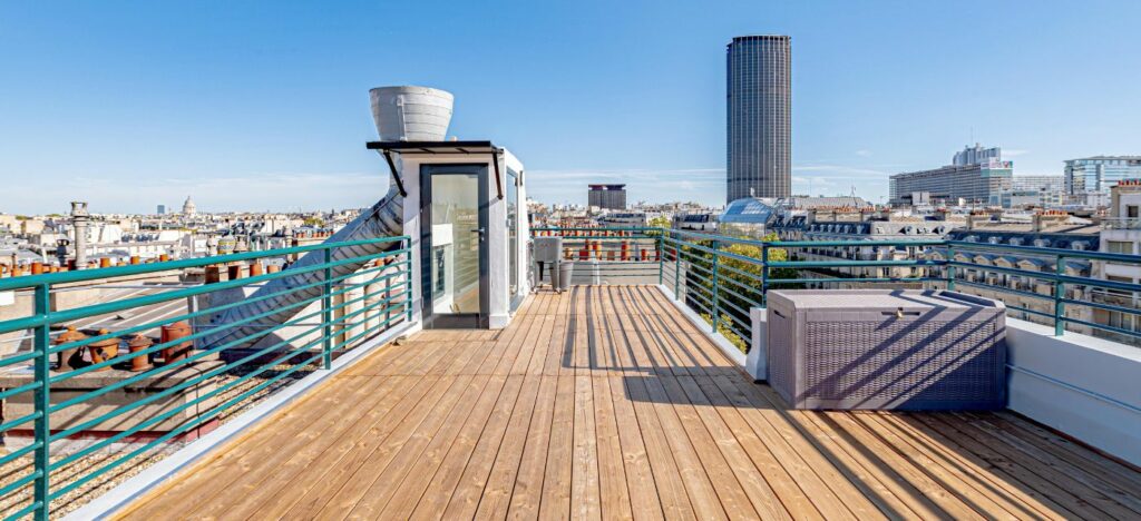 Appartement parisien avec terrasse panoramique de 30 m²