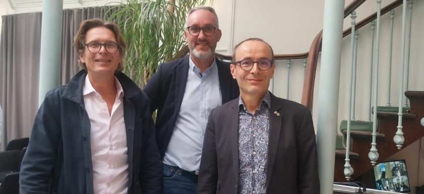 Lionel Janot co-président de l'Alliance du Diagnostic Immobilier, Yannick Colin pour Filiance, et Olivier Heaulme Président de Sidiane