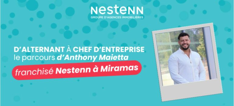 Anthony Maietta avec l’équipe de son agence Nestenn à Miramas