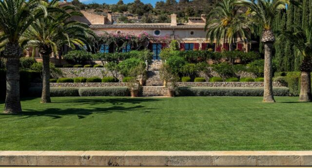 Vue du domaine viticole Son Mayol, propriété de 97 hectares à vendre près de Palma de Majorque