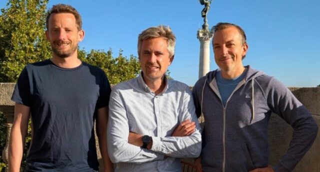Sébastien Prot, Hervé Degreve et Mathieu Guerchoux, cofondateurs de Vasco