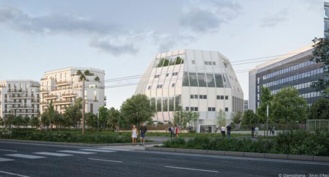Pose de la première pierre du projet réunissant un data center et une résidence étudiante à Vélizy-Villacoublay