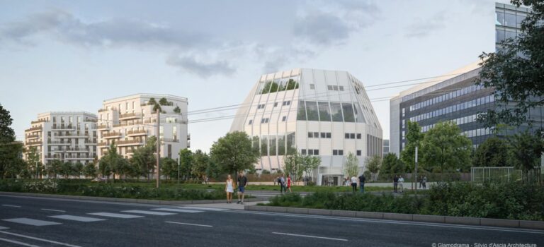 Pose de la première pierre du projet réunissant un data center et une résidence étudiante à Vélizy-Villacoublay